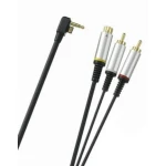 S-Video-kabel för PSP 2000 Slim med 24K guldkontakter för TV