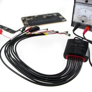 Specialkabel för strömförsörjning med batterikontakter för iPhone 7, 6S och Samsung