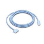 USB-C till MagSafe 3 140W-kabel för MacBook Pro och Air – 2 m flätad, Sky Blue