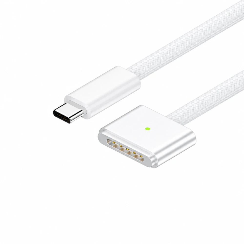 USB-C till MagSafe 3 140W-kabel för MacBook Pro och Air – 2 m flätad, White