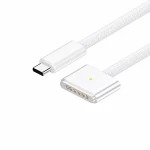 USB-C till MagSafe 3 140W-kabel för MacBook Pro och Air – 2 m flätad, White