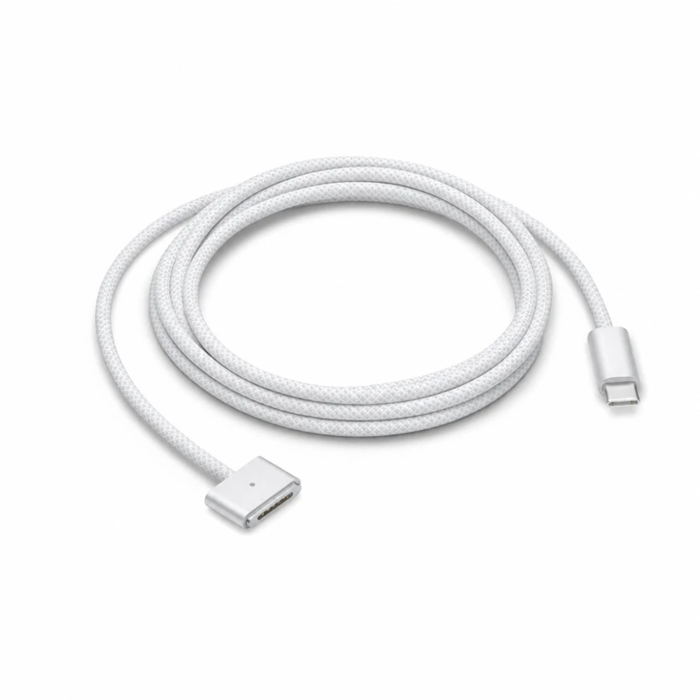 USB-C till MagSafe 3 140W-kabel för MacBook Pro och Air – 2 m flätad, White