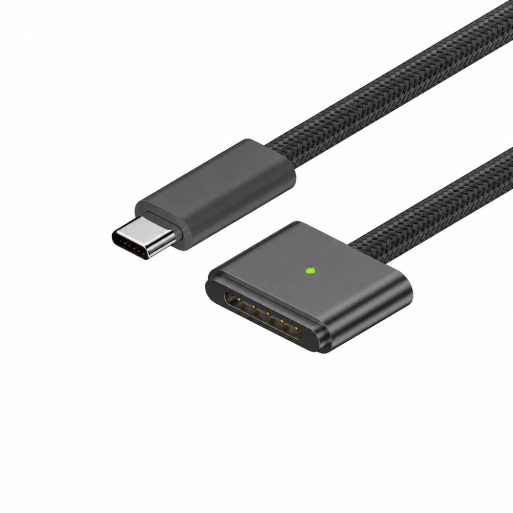 USB-C till MagSafe 3 140W-kabel för MacBook Pro och Air – 2 m flätad, Space Grey