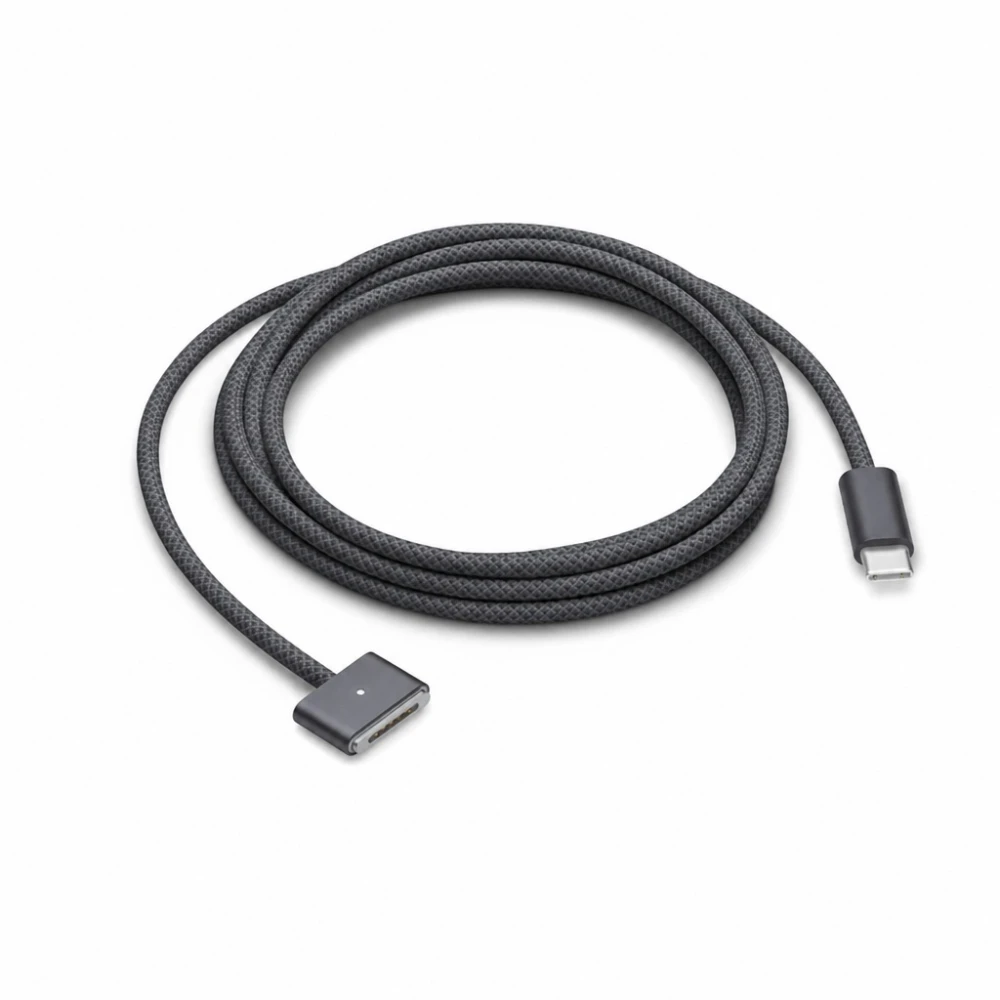 USB-C till MagSafe 3 140W-kabel för MacBook Pro och Air – 2 m flätad, Space Grey