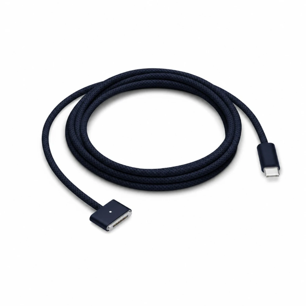 USB-C till MagSafe 3 140W-kabel för MacBook Pro och Air – 2 m flätad, Midnight