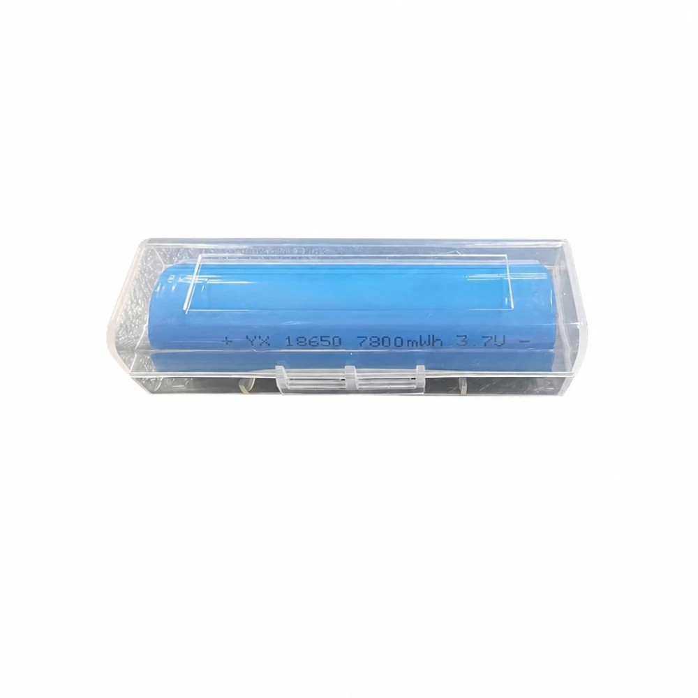 Batterihållare 1× 18650 Transparent Plast Dammtät Individuellt Skydd
