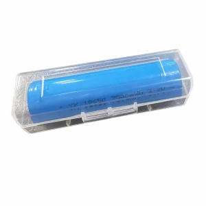 Batterihållare 1× 18650 Transparent Plast Dammtät Individuellt Skydd