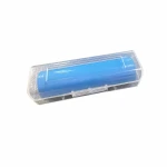 Batterihållare 1× 18650 Transparent Plast Dammtät Individuellt Skydd