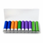 Batterihållarlåda 10× 18650 Transparent Plast Stor Kapacitet