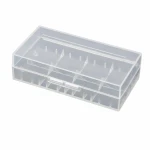 Batteribox Hållare 2× 20700 21700 Transparent Plast Förvaring