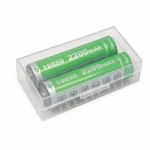 Batteribox Hållare 2× 20700 21700 Transparent Plast Förvaring