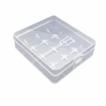 Batterihållare 4× 18650 Transparent Plast Förvaring Skydd