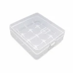 Batterihållare 4× 18650 Transparent Plast Förvaring Skydd