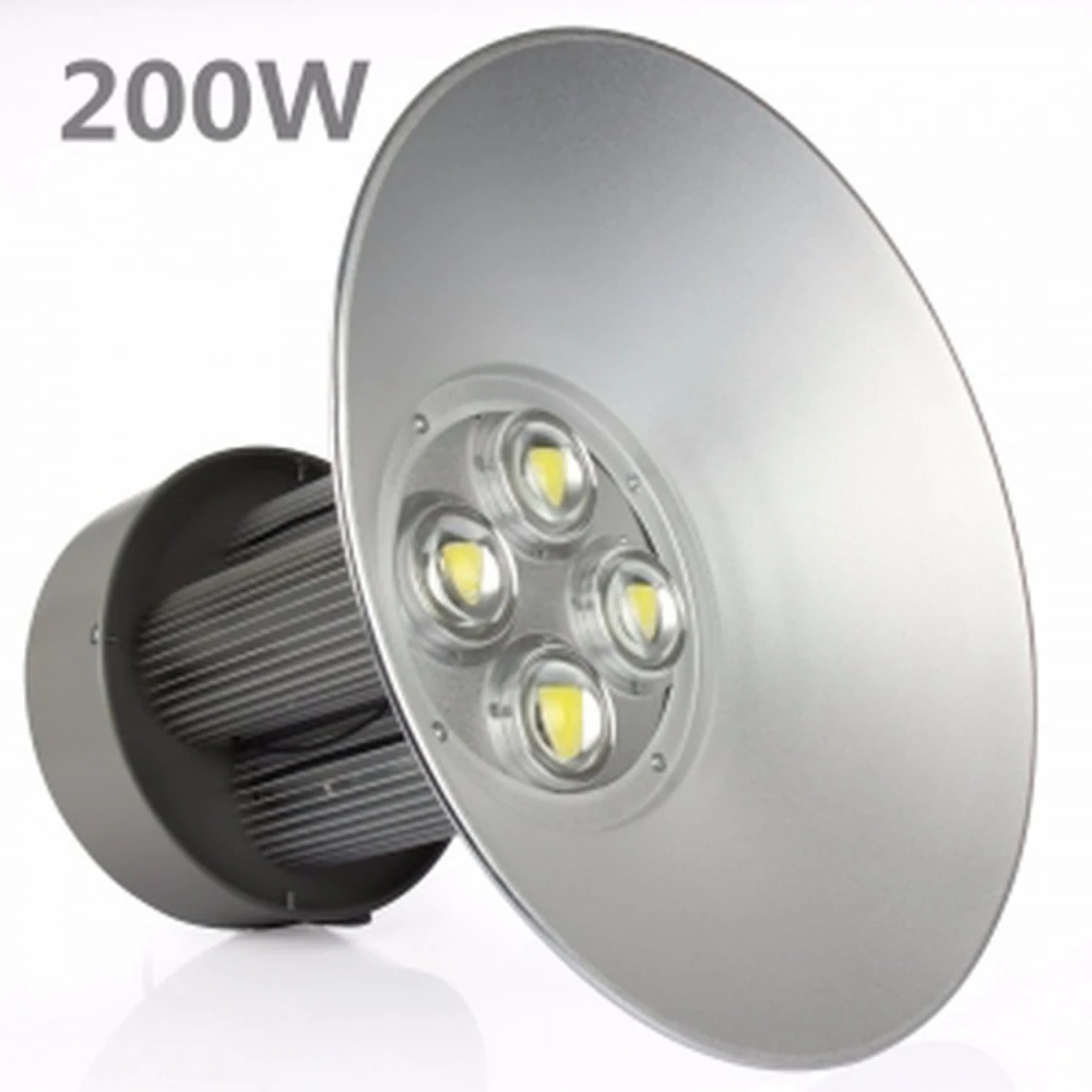 Industriell LED high bay 200W 6000K starkt ljus PF 0,95