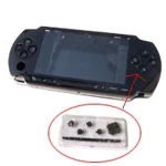 Komplett PSP-skal svart med knappar för reparation och byte