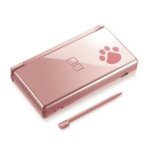Ersättningsskal till Nintendo DS Lite Nintendogs med rosa metallisk design