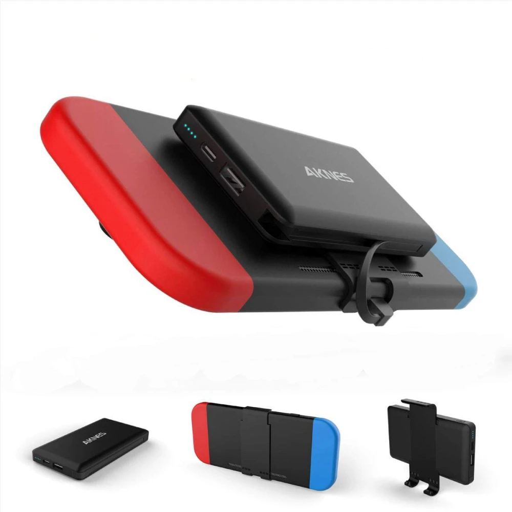 Powerbank för Nintendo Switch 10000mAh kompakt batteri svart