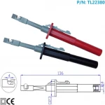 Isolerade krokklämmor catIII med banankontakt TL22380 Amass