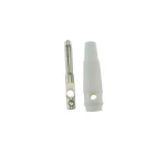 4 mm banankontakt vit BP4526 för specialkablar Satkit