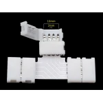LED T-kontakt 4-pin 10mm 5050 RGB för LED-list YourLed