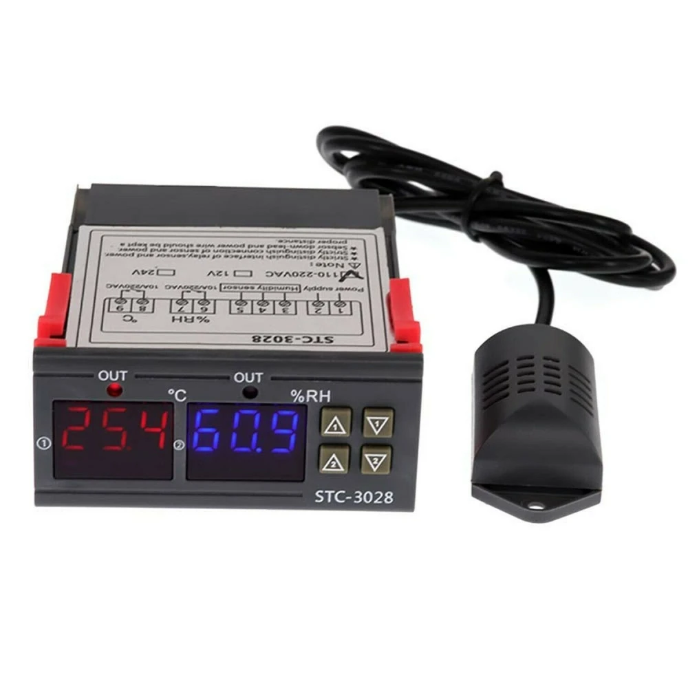 Digital temperatur- och fuktregulator STC-3028 220V