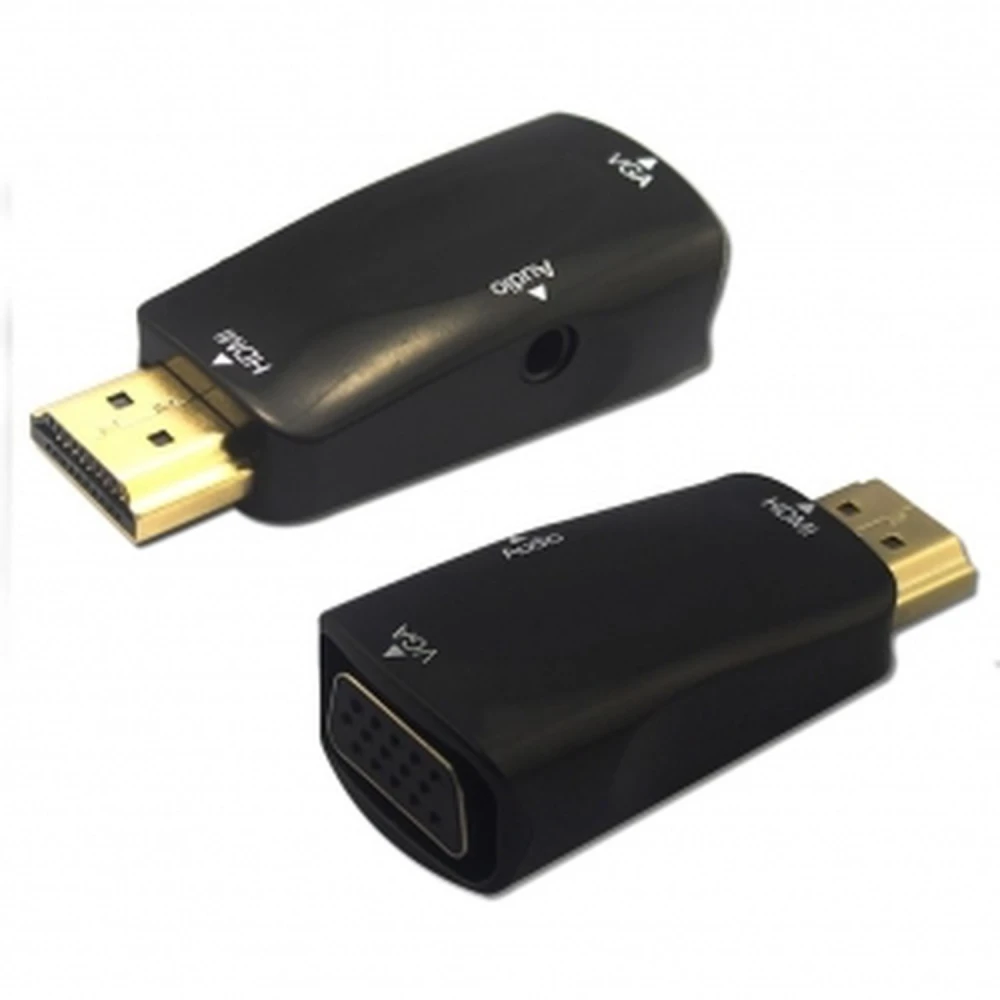 HDMI till VGA-adapter med ljud för högkvalitativ video och ljud