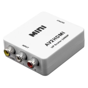 satkit RCA till HDMI-omvandlare med utgång upp till 1080p Full HD
