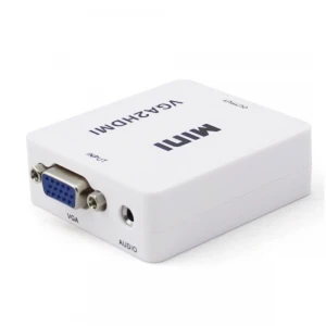 satkit VGA till HDMI-konverter med ljud för enkel PC till TV-anslutning