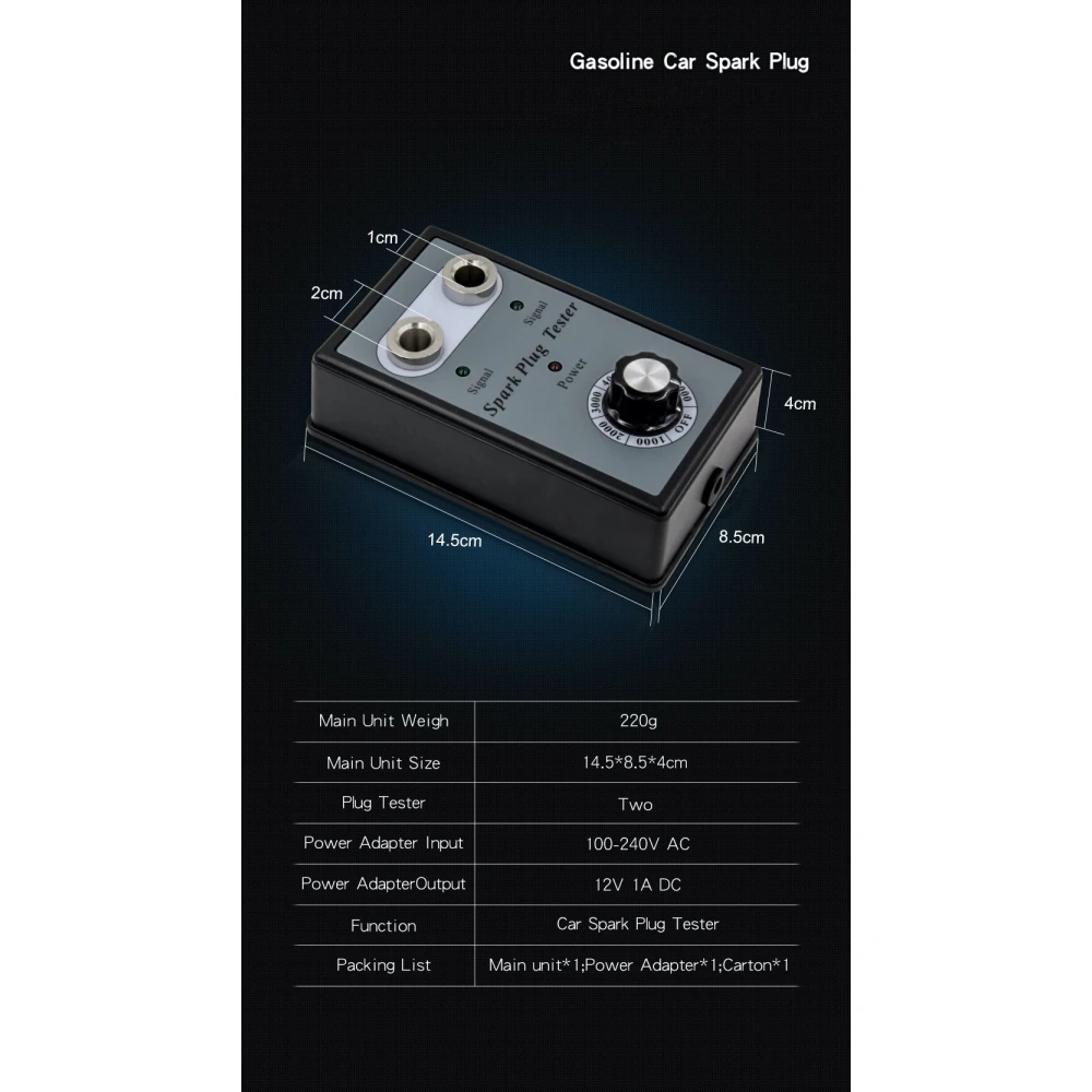 Tändstestare med dubbla hål för bil - TSX TOOL