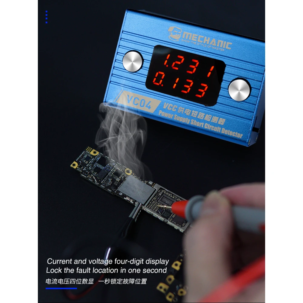 Kortslutningsdetektor Mechanic VC04 Short Killer för mobilreparation