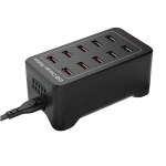 USB-laddstation 10 portar med IQ Charge - 50W 12A, 2.4A per port
