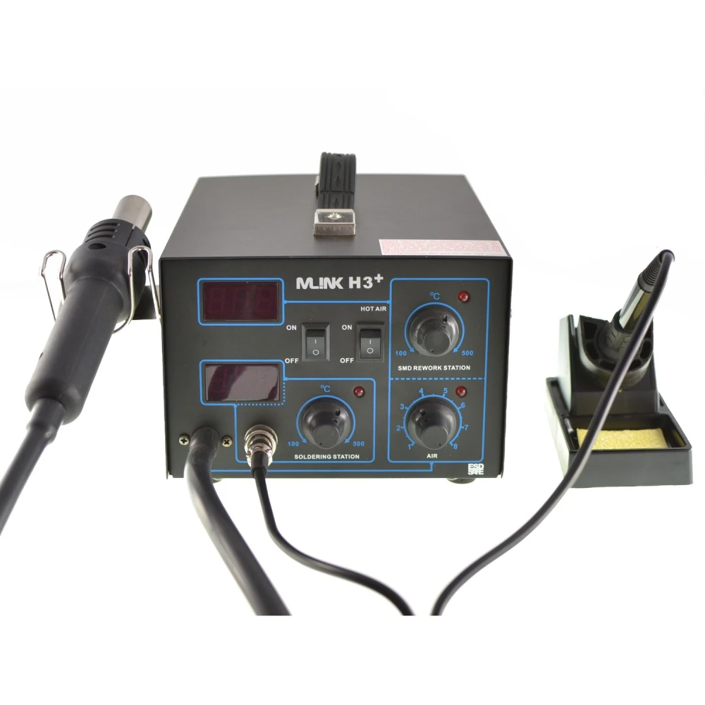 Detalle de la pantalla digital y controles de la estación Mlink H3+