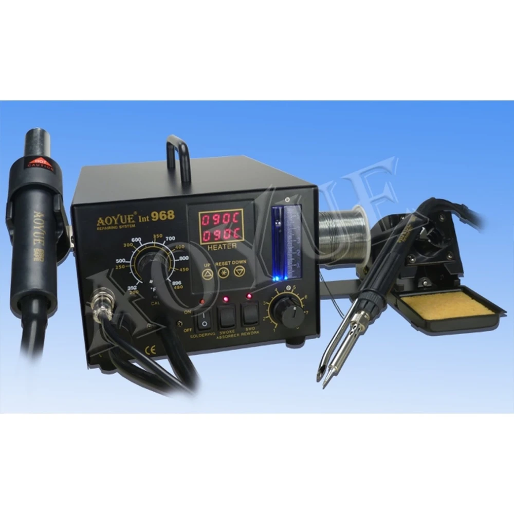 Aoyue 968 lödstation med digital styrning och rökutsug