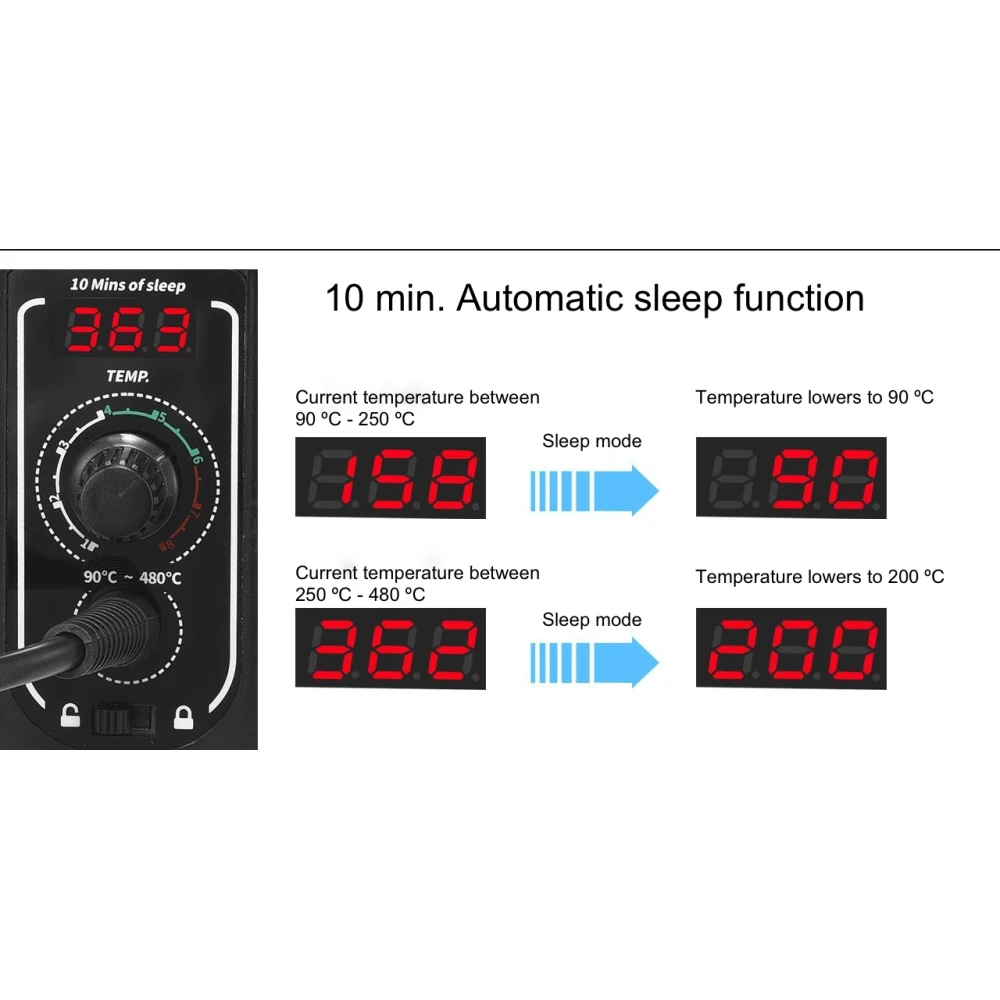 Digital lödstation Mlink S1 60W med LED-display och temperaturlås
