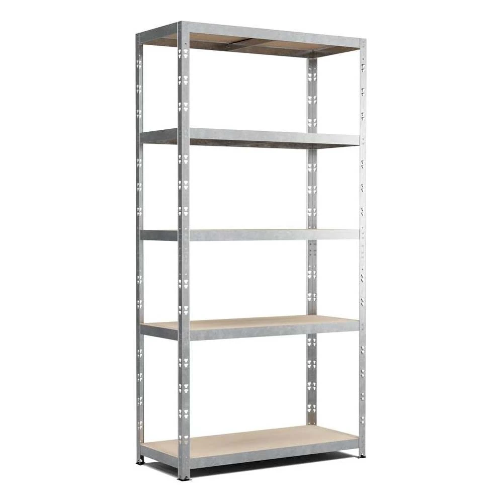 Metallhylla 180x90x40 cm robust och mångsidig med 5 hyllplan