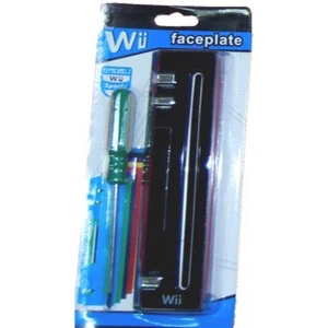 Svart frontpanel till Wii – reservdel till Nintendo Wii