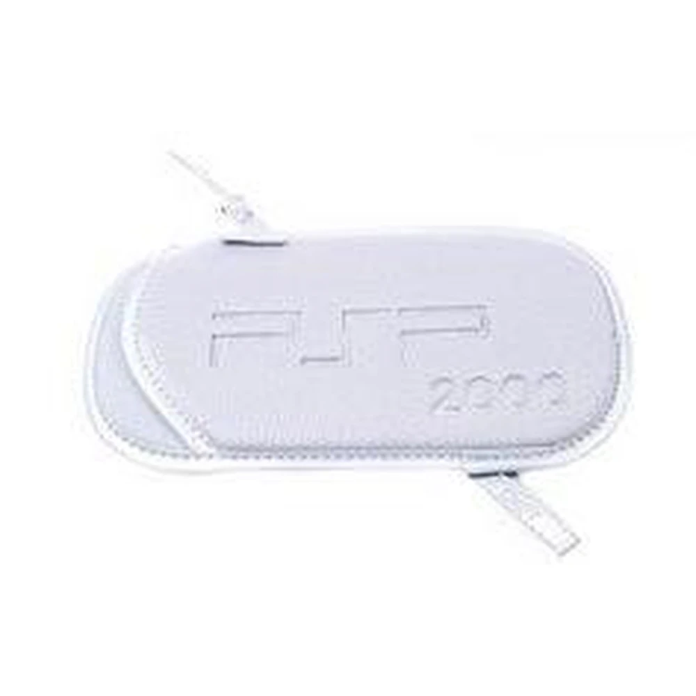 Vit PSP Slim-fodral med rem för PSP 2000 och PSP 3000