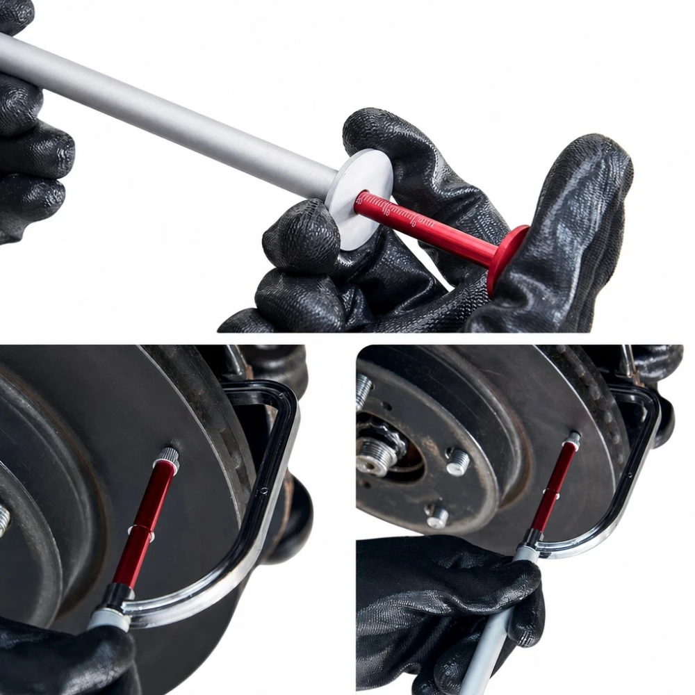 Bromsskivemätare för tjockleksmätning utan demontering (Brake Disc Thickness Gauge)