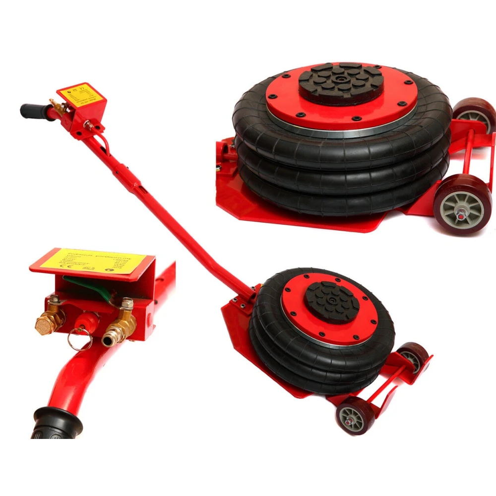 Pneumatisk domkraft 3 ton med trippel luftkudde för bilar