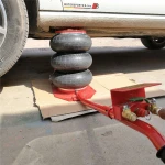 Pneumatisk domkraft 3 ton med trippel luftkudde för bilar