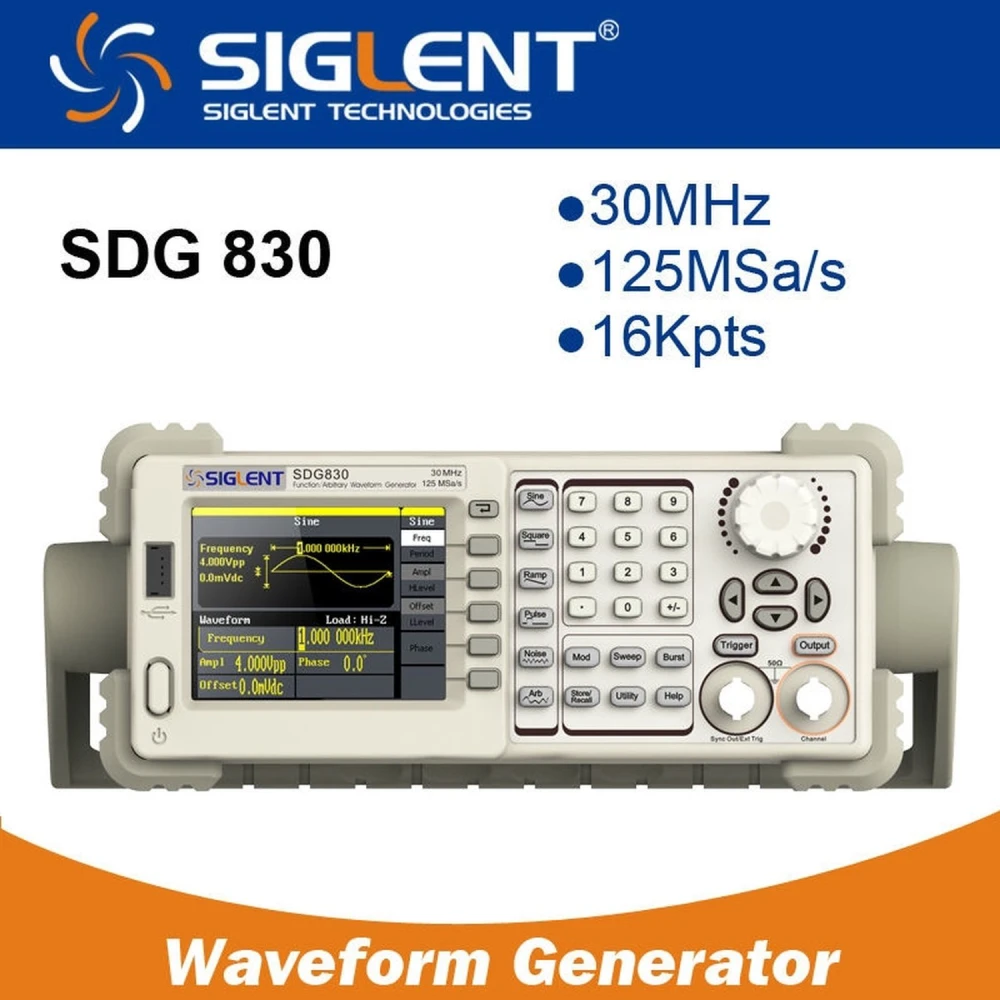 Siglent SDG830 30MHz funktionsgenerator för elektronik