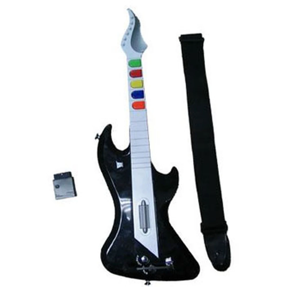 Trådlös PS2-gitarr kompatibel med Guitar Hero I, II och III