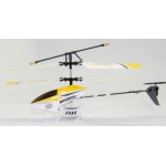 Vista lateral del helicóptero RC modelo 8088 amarillo