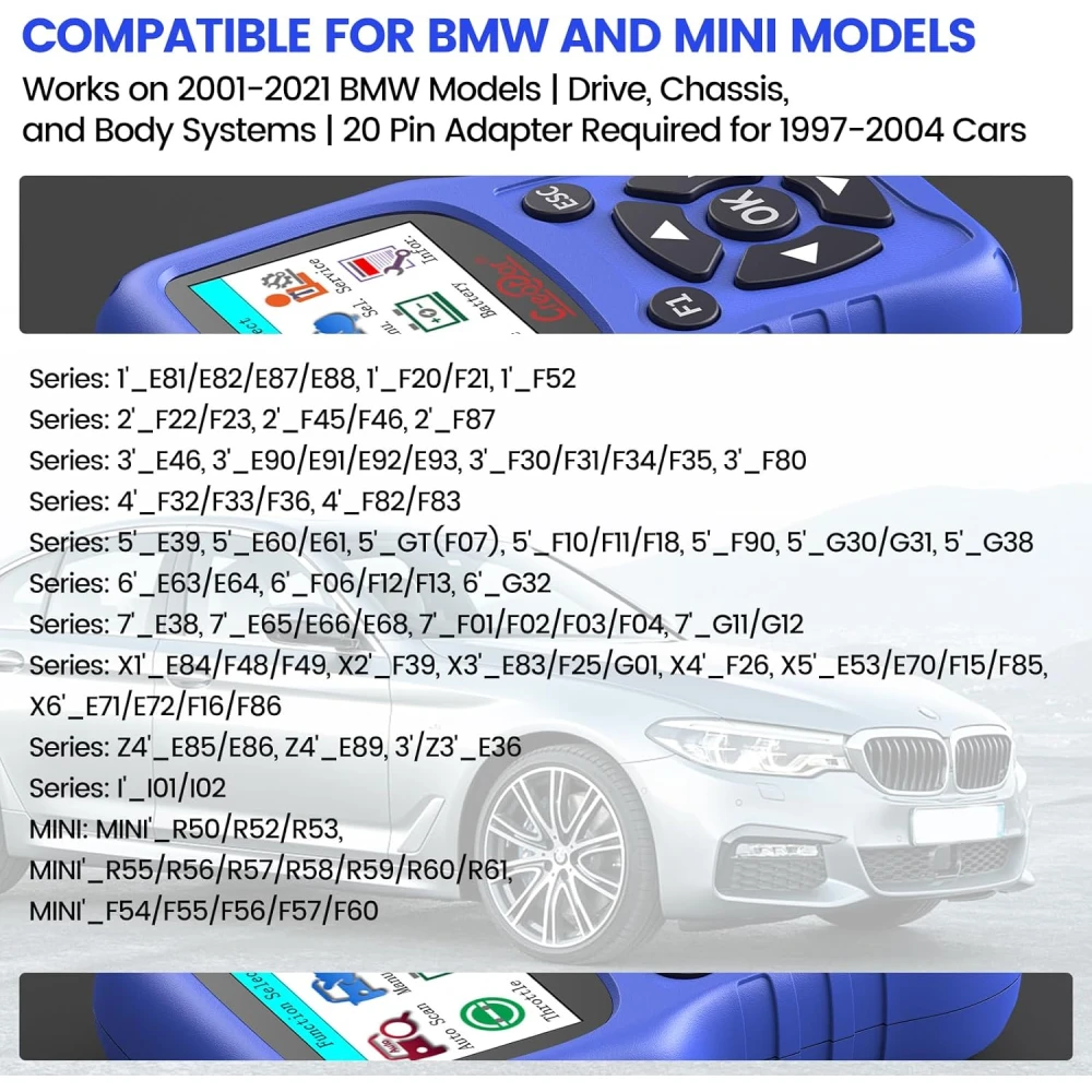 OBD2-diagnosverktyg BMW Creator C420 för BMW och Mini med avancerade funktioner