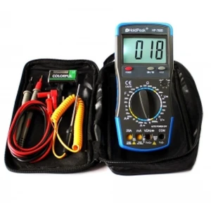 Hp-760b HoldPeak digital multimeter 20A LED HFE °C Ohm V