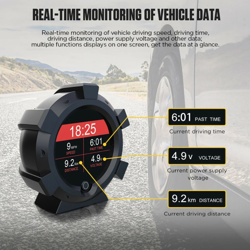 Autool X95 multifunktionell lutningsmätare med GPS