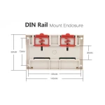 Vista lateral del interruptor WiFi Sonoff 4 canales para domótica