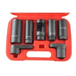 Set de vasos para extracción de sensor lambda 22mm con ranuras para cables