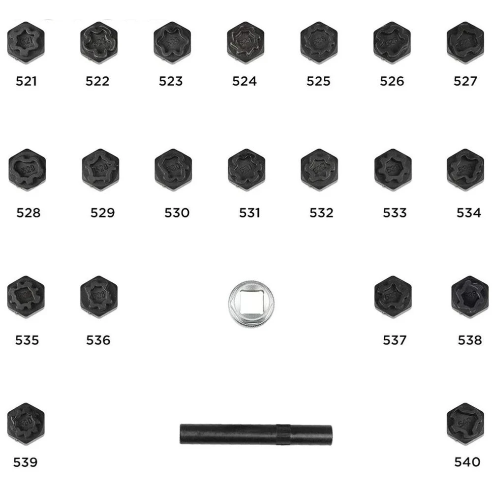 Llaves antirrobo compatibles con llantas Audi y Volkswagen