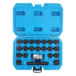 22-delars låsnyckelsats för fälgar, kompatibel med VAG-fordon